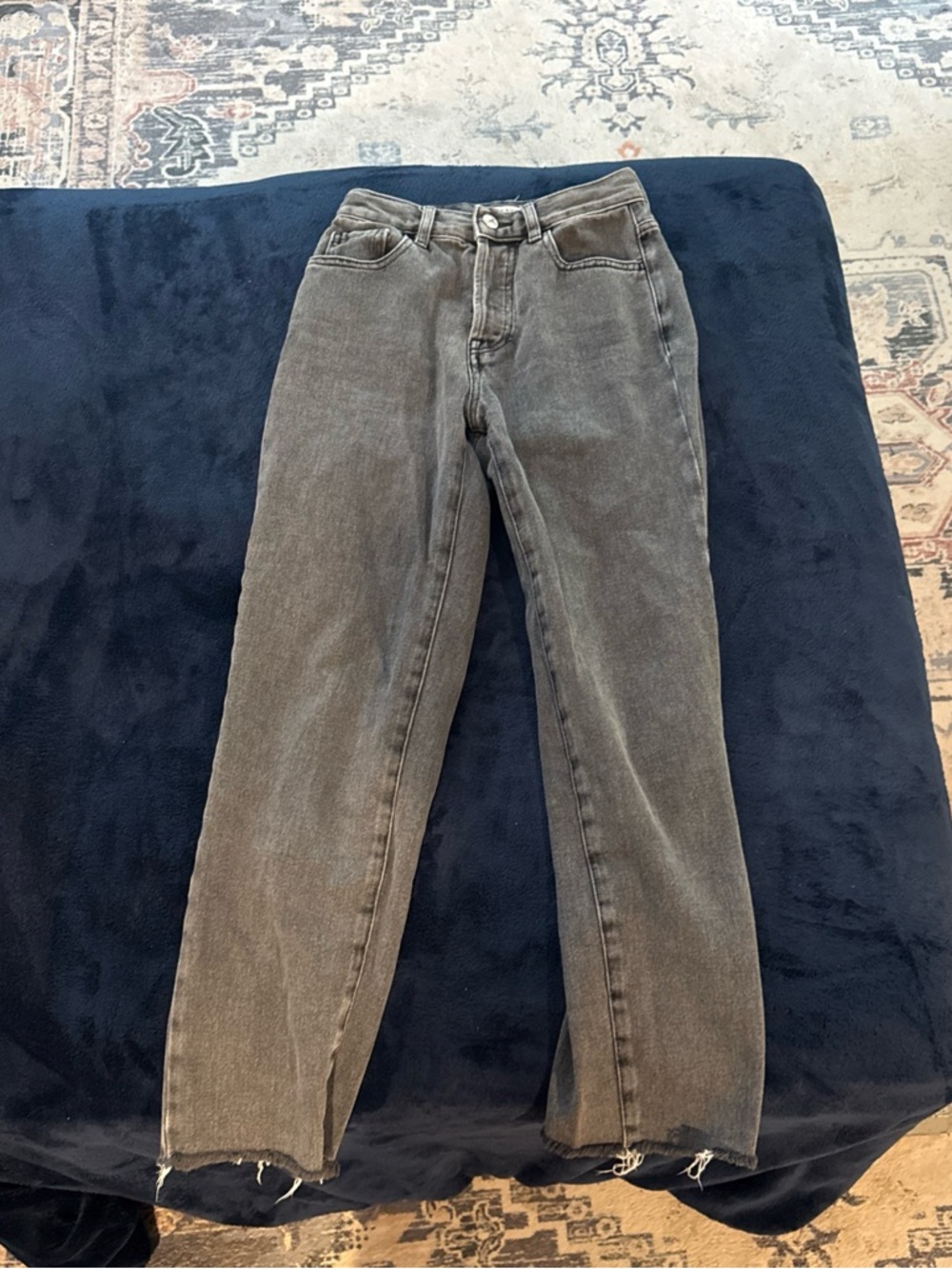 Pacsun Women’s Black Jeans High Rise Straight Size 23 (small Stain On Back)